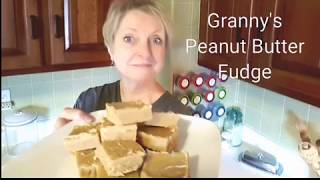 GRANNYS OLD FASHIONED PEANUT BUTTER FUDGE – RECIPE INCLUDED [upl. by Yrogerg]