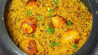 कूकर में बनाए झटपट अंडा बिरयानीEgg biryani in pressure cookerBachelors Recipe Quick Egg Biryani [upl. by Mattox]