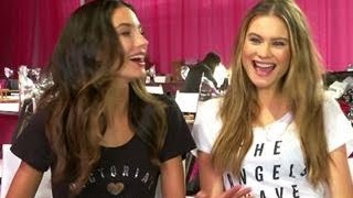 Victorias Secret Fashion Show  Angels Backstage Lily and Behati [upl. by Sungam]