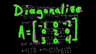 Diagonalizing 3x3 Matrix  Full Process Passing Linear Algebra [upl. by Jerrol]