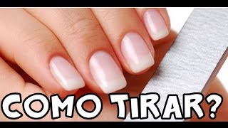 UNHAS DE GEL  REMOÇÃO [upl. by Ecirbaf12]