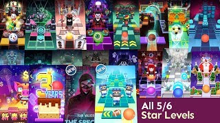 Rolling Sky All 56 Star Levels SpectreFootballsCube1UPNeon etc [upl. by Rhine]