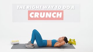 How To Do Crunches  The Right Way  WellGood [upl. by Ailuy]