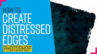 Create distressed edges in Photoshop [upl. by Yxor]