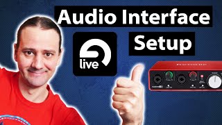 Audio Interface Setup Ableton Live 10 [upl. by Femmine687]