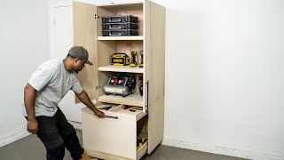 DIY Garage Cabinet  Storage amp Organization  DIY Creators [upl. by Airreis759]