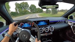 2020 MercedesAMG A35 Sedan  POV Driving Impressions [upl. by Marentic]