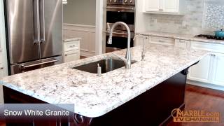 Snow White Granite Kitchen Countertops [upl. by Trueman]