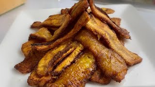 HOW TO MAKE FRIED PLANTAIN JAMAICAN STYLE [upl. by Napoleon]