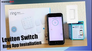 Smart Light Switch Installation  Ring App  Leviton  Dimmer  Alexa [upl. by Zehcnas]