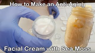 How To Make An AntiAging Face Cream With Sea Moss SEA MOSS FACIAL CREAM [upl. by Moynahan]