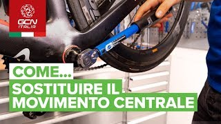 Come sostituire il movimento centrale  Manutenzione base per bici da strada [upl. by Nekal]