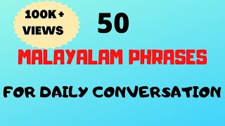 50 Malayalam Phrases amp words for Daily ConversationFluent in MalayalamMalayalam words [upl. by Elnar]