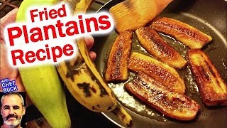 Fried Plantains Recipe Sweet Platanos Maduros [upl. by Euqnimod]