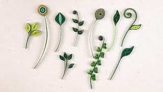 Quilling Leaves Tutorial  Twisted Quilling Leaf [upl. by Inaluiak]