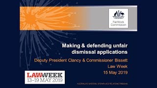 Making amp defending unfair dismissal applications [upl. by Tdnarb410]