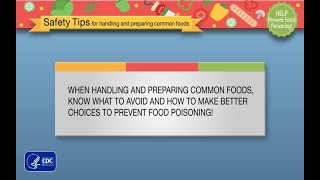 Safety Tips for Handling and Preparing Common Food [upl. by Jazmin]