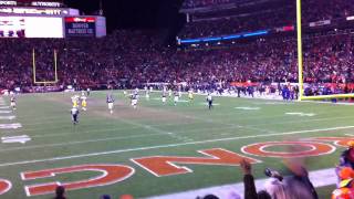 Tim Tebow 80 Yard Pass to Demaryius Thomas FROM THE STANDS to Beat the Steelers [upl. by Milurd]