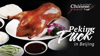 The ULTIMATE Chinese Food Tour Peking Duck in Beijing [upl. by Anyahc]