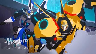 Transformers Robots in Disguise  Bumblebees Mission  Transformers Official [upl. by Anerac522]