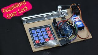 How to Make Password Door Lock  Arduino Project [upl. by Hobbie]