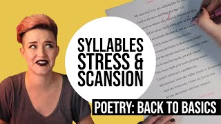 Scansion How to Identify Stressed and Unstressed Syllables [upl. by Deer]