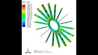 Abaqus Explicit Rotating strcuture [upl. by Mulac398]