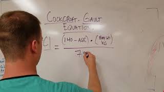 The CockcroftGault Equation How to Estimate Creatinine Clearance [upl. by Anirdnajela7]