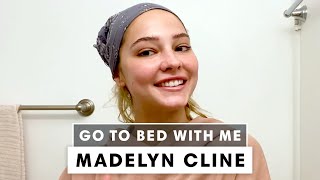 Outer Banks Star Madelyn Clines Nighttime Skincare Routine  Go To Bed With Me  Harpers BAZAAR [upl. by Aisercal]