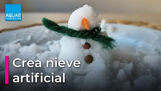 ⛄Crea NIEVE ARTIFICIAL casera ⛄  Experimentos [upl. by Kynan608]