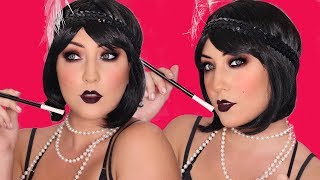 1920s Flapper Makeup  AFORDABLEDRUGSTORE  Glamnanne [upl. by Soigroeg]