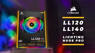 HOW TO Corsair LL120 amp LL140 RGB Fan Easy Installation amp Setup Guide [upl. by Ranson]