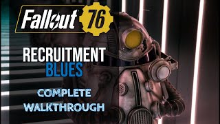 Fallout 76  Recruitment Blues Quest Brotherhood Of Steel [upl. by Junko279]