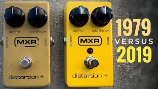 MXR Distortion  ORIGINAL vs REISSUE [upl. by Rfinnej]