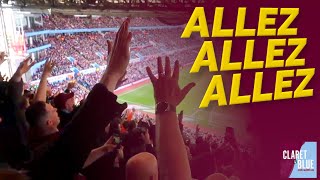 Aston Villa fans belt out brilliant rendition of chant Allez Allez Allez [upl. by Lewes752]