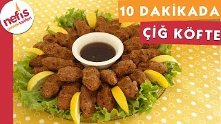 10 Dakikada Etsiz Çiğ Köfte Tarifi  Nefis Yemek Tarifleri [upl. by Haronid]