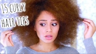 15 Curly Hair Tips You NEED To Know [upl. by Ahsinahs]