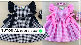 DIY Como hacer vestidos para niñas hermoso [upl. by Lander67]