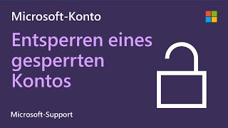 So entsperrst du ein gesperrtes MicrosoftKonto Microsoft [upl. by Jacobine]