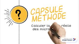 Capsule méthode Calcul taille réelle [upl. by Oznarol]