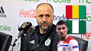 CONFÉRENCE DE PRESSE DJAMEL BELMADI Guinée Nigeria Aouar Delort Mahrez… [upl. by Hsinam]