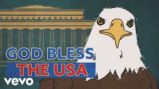 Lee Greenwood  God Bless The USA Lyric Video [upl. by Dulce]