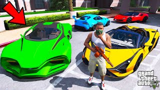 Franklin Stealing Billionaires Secret Sports Cars In GTA 5  SHINCHAN and CHOP [upl. by Thaine]