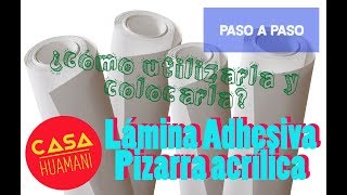 Lamina Pizarra Acrilica [upl. by Dlareg]