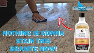 How to Protect Your Granite amp Stone from Stains  DIY With Bob [upl. by Serles616]