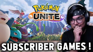 Playing Pokemon UNITE With SUBSCRIBERS [upl. by Dumond400]