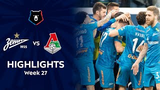 Highlights Zenit vs Lokomotiv 31  RPL 202122 [upl. by Yreva]