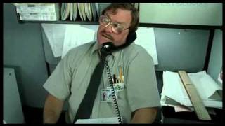 OFFICE SPACE Clip  Milton Cubicle 1999 Stephen Root [upl. by Namyac]