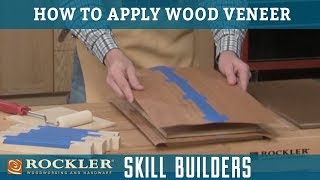 How to Apply Wood Veneer  Rockler Skill Builders [upl. by Lynelle]