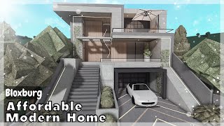 BLOXBURG Modern Affordable Home Speedbuild  Roblox House Build [upl. by Jeremiah]